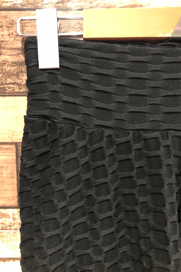 Legging noir texturé (s) seconde main Autres