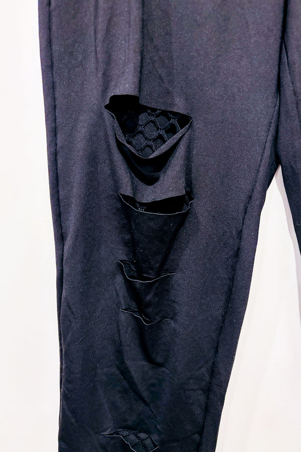 Legging noir troué (m)-SHEIN-La Penderie du Paradis 🕊
