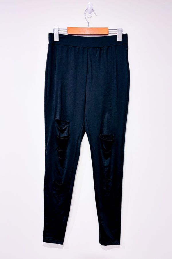 Legging noir troué (m)-SHEIN-La Penderie du Paradis 🕊