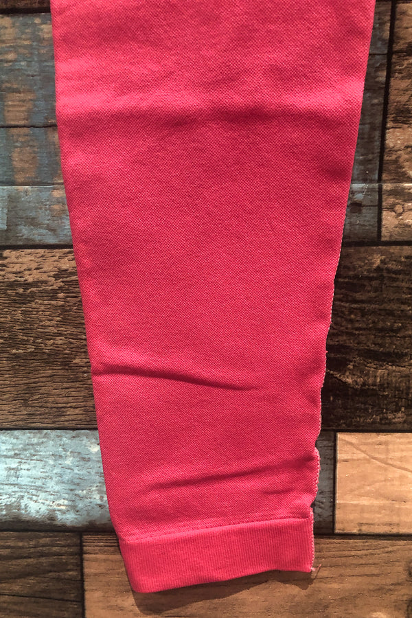 Legging rose fluo avec rayures blanches (s/m) seconde main Autres