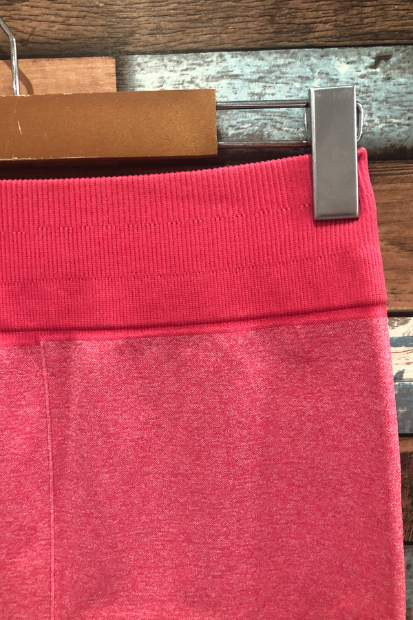 Legging rose fluo avec rayures blanches (s/m) seconde main Autres