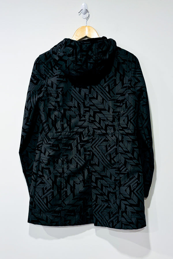 Manteau avec motifs gris et noirs intérieur en polar (m) seconde main Sirio