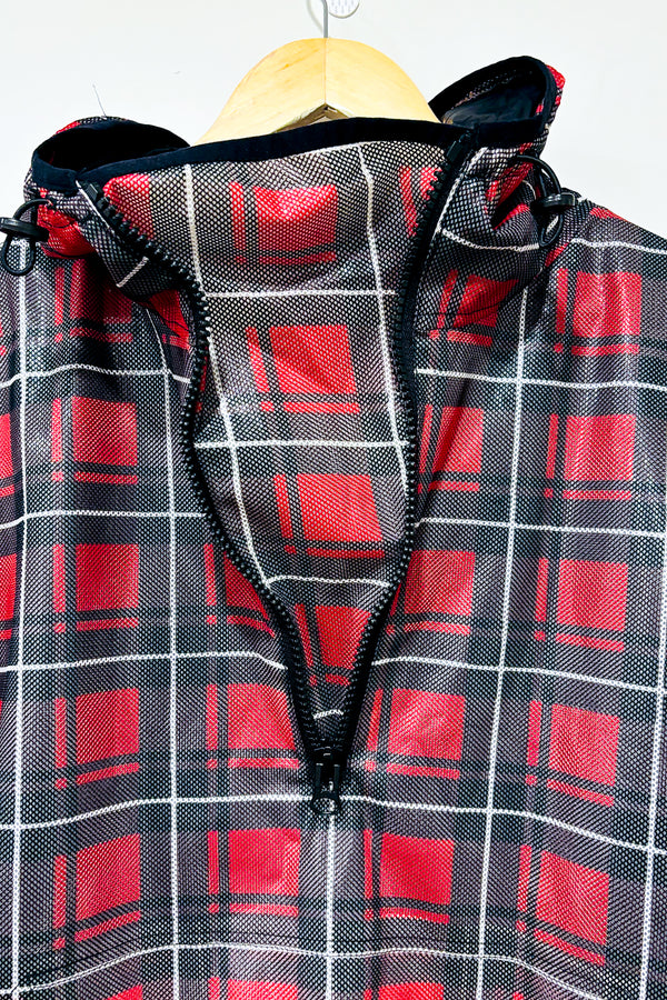Manteau imperméable rouge à carreaux (m) seconde main Moose Knuckles
