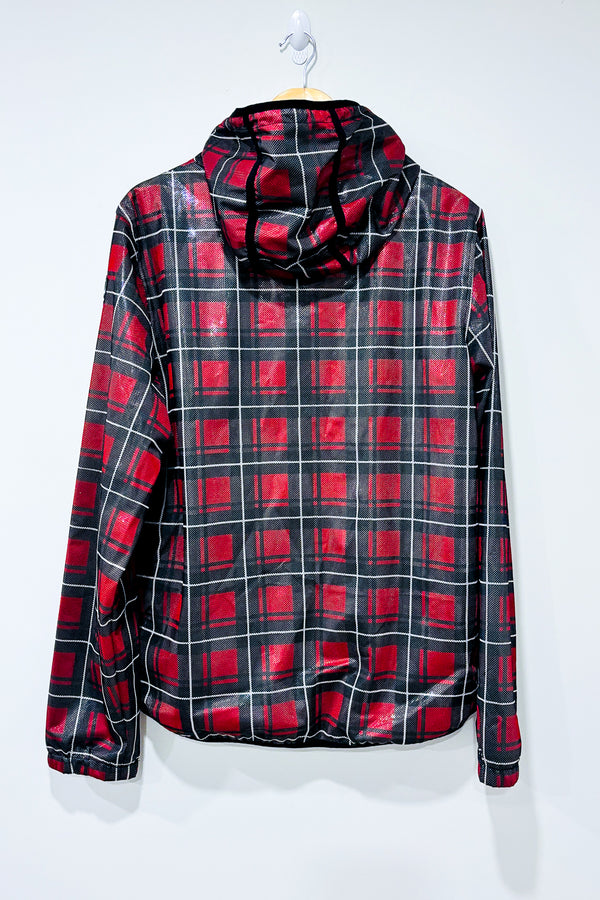 Manteau imperméable rouge à carreaux (m) seconde main Moose Knuckles