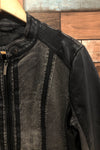 Manteau noir en jeans et faux cuir (l) seconde main San Francisco