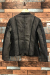 Manteau noir en jeans et faux cuir (l) seconde main San Francisco
