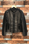 Manteau noir en jeans et faux cuir (l) seconde main San Francisco
