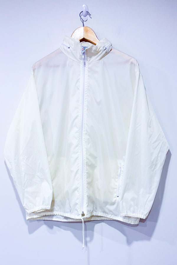 Manteau imperméable vintage beige avec pochette pour capuchon au collet (l)-Strands-La Penderie du Paradis 🕊