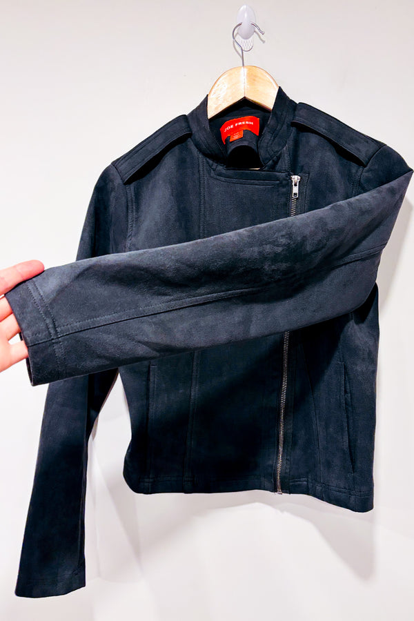 Manteau gris faux suède (s)-Joe Fresh-La Penderie du Paradis 🕊