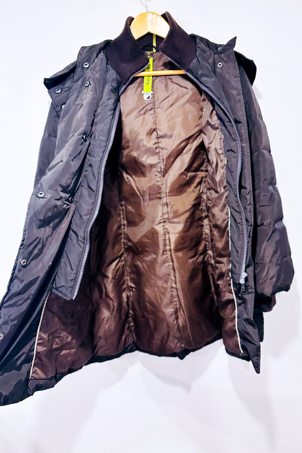 Manteau brun puffer rembourrage en duvet (xs)* seconde main - Soia & Kyo- La Penderie du Paradis