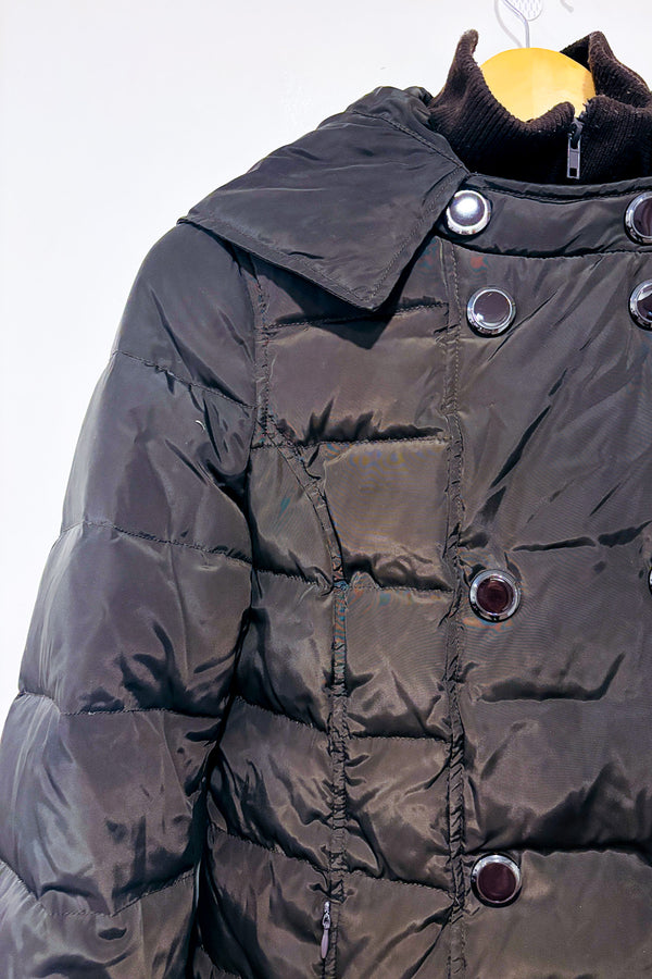 Manteau brun puffer rembourrage en duvet (xs)* seconde main - Soia & Kyo- La Penderie du Paradis