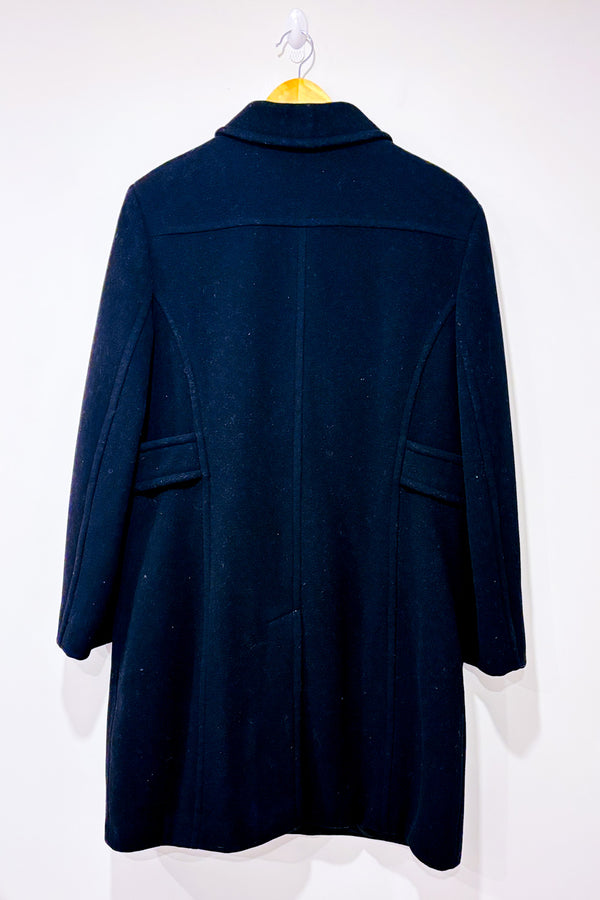 Manteau noir en laine* seconde main - Manteau Manteau- La Penderie du Paradis