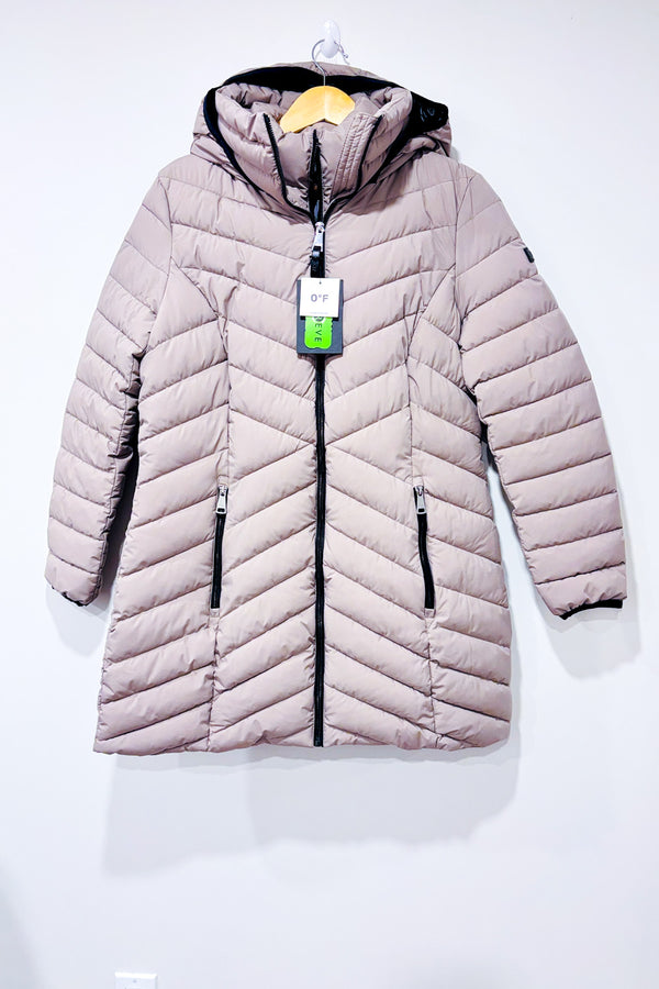Manteau matelassé puffer chameau* seconde main - DKNY- La Penderie du Paradis