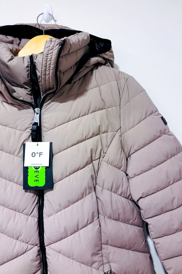 Manteau matelassé puffer chameau* seconde main - DKNY- La Penderie du Paradis