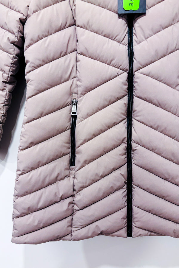 Manteau matelassé puffer chameau* seconde main - DKNY- La Penderie du Paradis