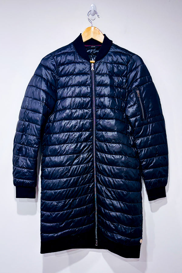 Manteau matelassé noir mi-saison seconde main - Vero Moda- La Penderie du Paradis