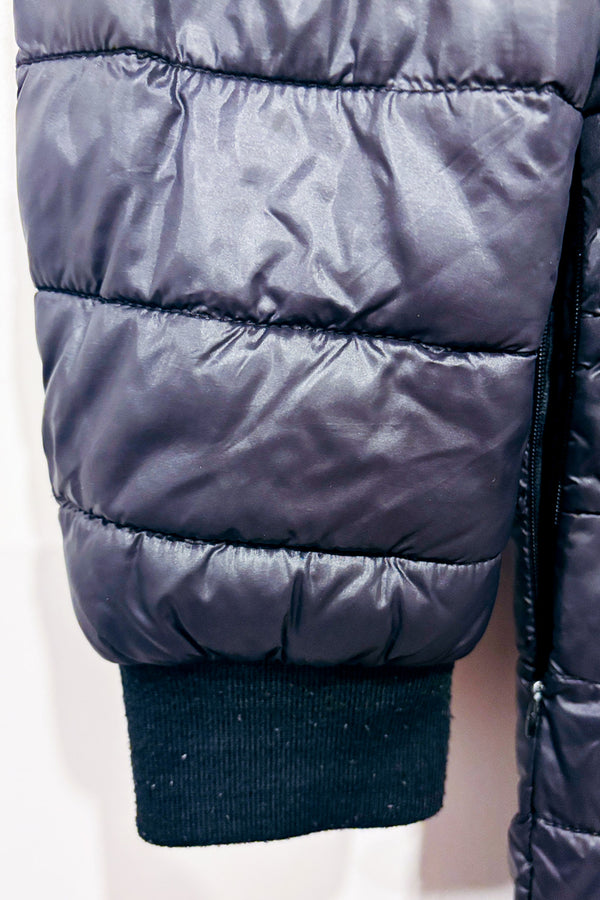 Manteau matelassé noir mi-saison seconde main - Vero Moda- La Penderie du Paradis