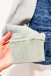 Manteau bleu en jeans et coton ouaté seconde main - Triple Five Soul- La Penderie du Paradis