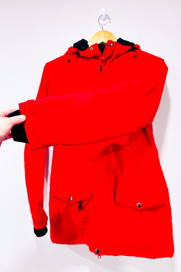 Manteau d'hiver rouge* seconde main - Chlorophylle- La Penderie du Paradis