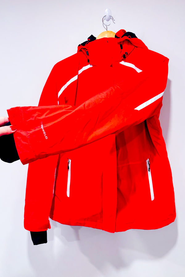 Manteau d'hiver rouge-vintage omni-shield* seconde main - Columbia- La Penderie du Paradis