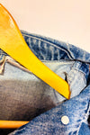 Manteau vintage bleu en jeans seconde main - Nevada- La Penderie du Paradis