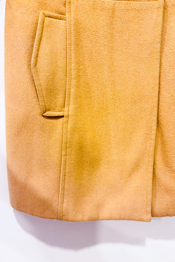 Manteau trench beige en laine seconde main - Old Navy- La Penderie du Paradis