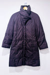 Manteau en duvet brun chocolat col enveloppant* seconde main - Cole Haan- La Penderie du Paradis