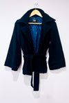 Manteau noir en laine à nouer* seconde main - Bedo- La Penderie du Paradis