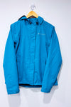 Manteau imperméable turquoise à capuchon seconde main - Outbound- La Penderie du Paradis