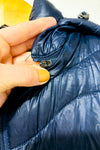 Manteau puffer mauve long en duvet seconde main - Andrew Marc- La Penderie du Paradis