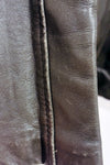 Manteau en cuir charcoal mi-long * seconde main - Danier- La Penderie du Paradis