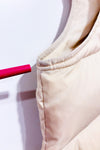 Veste puffer beige en duvet seconde main - Jacob Connexion- La Penderie du Paradis
