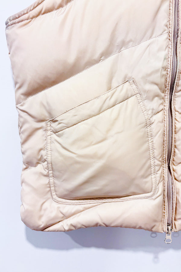 Veste puffer beige en duvet seconde main - Jacob Connexion- La Penderie du Paradis