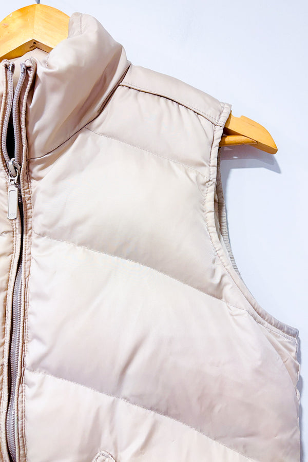 Veste puffer beige en duvet seconde main - Jacob Connexion- La Penderie du Paradis