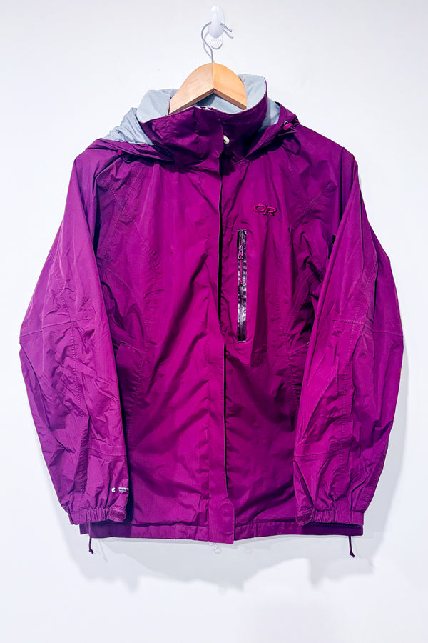 Manteau coupe-vent prune imperméable* seconde main - Outdoor Research- La Penderie du Paradis