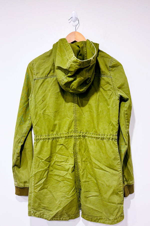 Manteau cargo kaki à capuchon seconde main - Garage- La Penderie du Paradis
