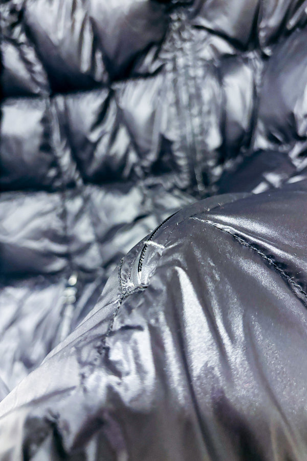 Manteau puffer noir en duvet* seconde main - Andrew Marc- La Penderie du Paradis
