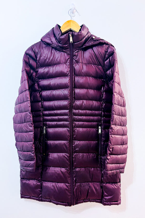 Manteau en duvet puffer bourgogne* seconde main - Andrew Marc- La Penderie du Paradis