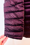 Manteau en duvet puffer bourgogne* seconde main - Andrew Marc- La Penderie du Paradis