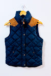 Veste puffer marine sans manches à capuchon seconde main - H&M- La Penderie du Paradis