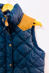 Veste puffer marine sans manches à capuchon seconde main - H&M- La Penderie du Paradis