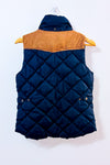 Veste puffer marine sans manches à capuchon seconde main - H&M- La Penderie du Paradis