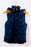 Veste puffer marine sans manches à capuchon seconde main - H&M- La Penderie du Paradis