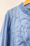 Manteau léger bleu à manches en tricot seconde main - Magnifica- La Penderie du Paradis