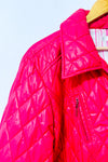 Manteau matelassé rose vif à poches* seconde main - Marcona- La Penderie du Paradis