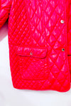 Manteau matelassé rose vif à poches* seconde main - Marcona- La Penderie du Paradis