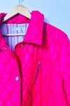 Manteau matelassé rose vif à poches* seconde main - Marcona- La Penderie du Paradis