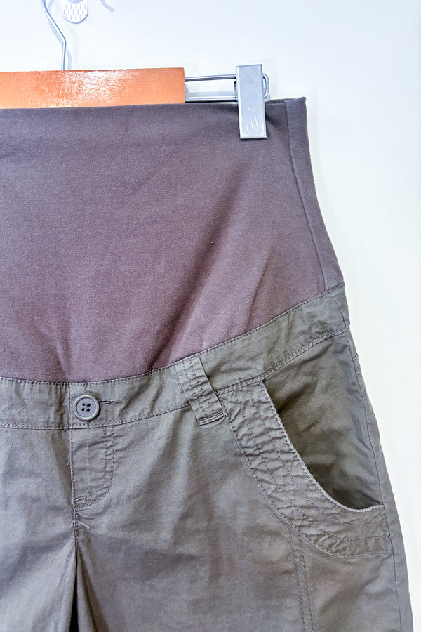 Pantalon 3/4 brun (l) - Maternité seconde main Thyme