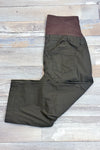 Pantalon 3/4 brun (l) - Maternité seconde main Thyme
