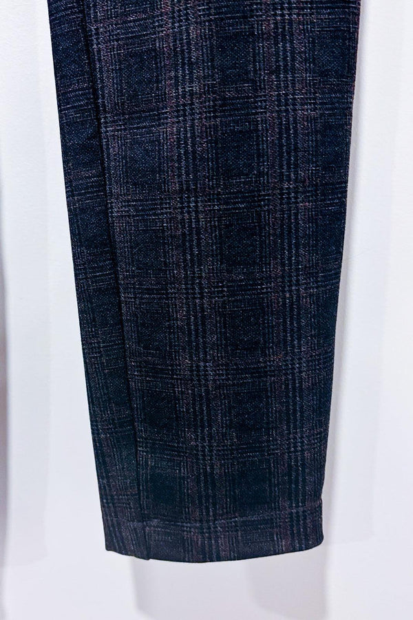 Pantalon à carreaux gris taille élastique (s)-Reitmans-La Penderie du Paradis 🕊